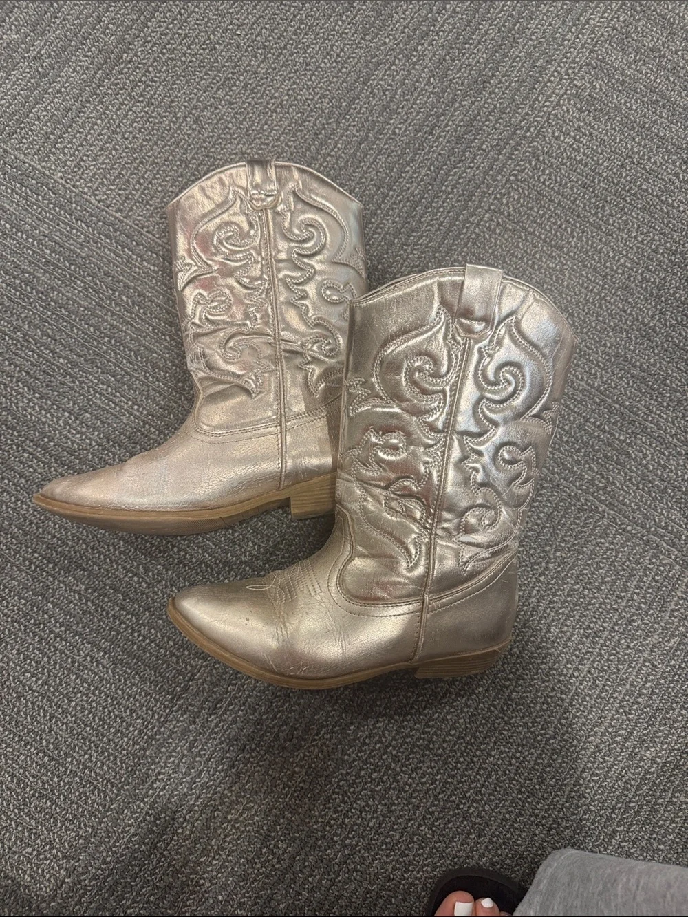 Tucker + Tate Metallic Taupe Ankle Boots